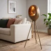 Countryfield Industriële Vloerlamp E27 Eggy in Koper