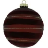 Countryfield Kerstbal Robee L donkerrood - Ø12CM
