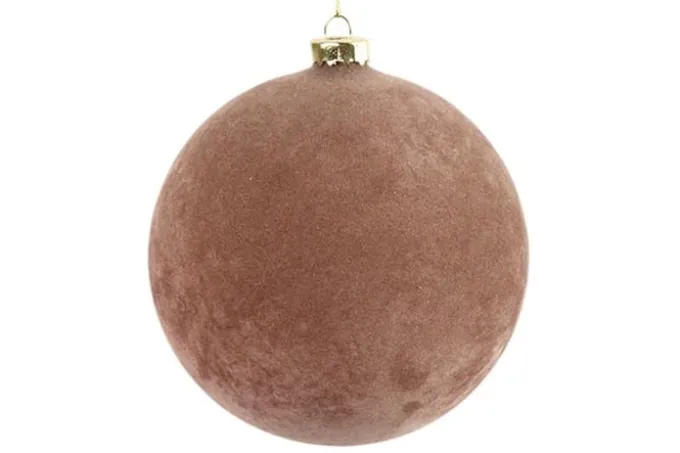 Countryfield Kerstbal Yana L roze - Ø12CM van Countryfield