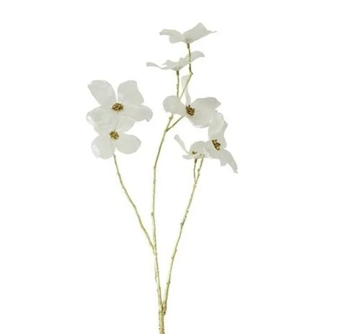 Countryfield Kunstbloem Sparkly Cornus S wit