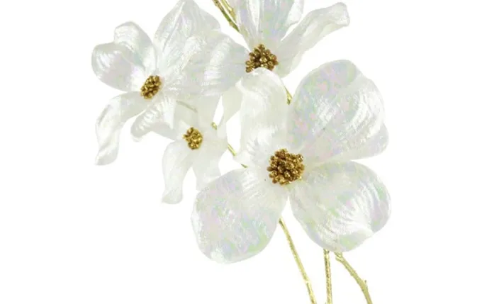 Countryfield Kunstbloem Sparkly Cornus S wit