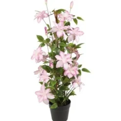 Countryfield Kunstplant Clematis XL roze 94 cm hoog