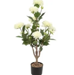 Countryfield Kunstplant Dahlia L wit - 82 cm hoog