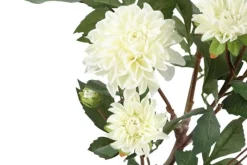 Countryfield Kunstplant Dahlia L wit - 82 cm hoog