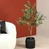 Countryfield Kunstplant Olea olijfboom L groen - 120 cm hoog
