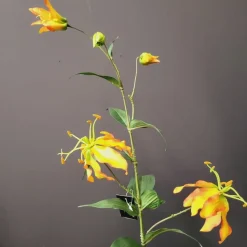 Countryfield Kunsttak Gloriosa goud - Luxe zijden bloem voor in huis