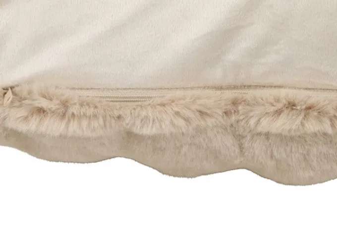 Countryfield Kussen Imitatiebont Cosy Eloise beige-L45B45H12CM