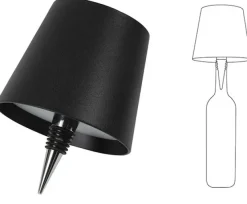 Countryfield Lamp touch flessenkurk LED Lux zwart