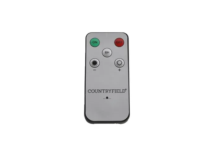 Countryfield LED Licht Dinerkaars Lyon rustiek creme - set van 2