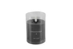 Countryfield LED Licht Kaars Lyon zwart - Diverse maten
