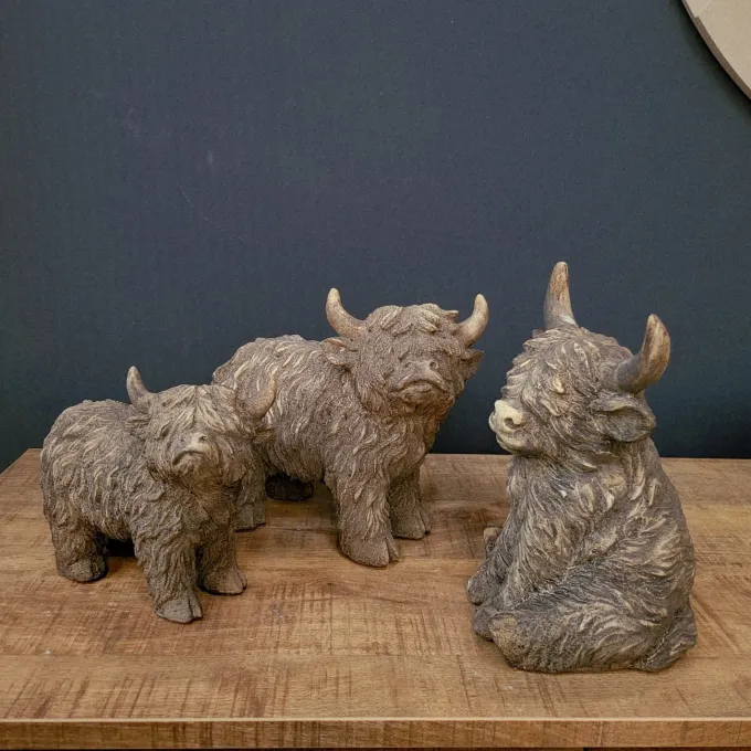 Countryfield Ornament Schotse hooglander Yuki L bruin - 22 x 10,5 x 19,5 cm