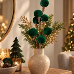 Countryfield Steker Christmas balls L groen