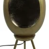 Countryfield Tafellamp E27 Eggy antiek messing op pootjes