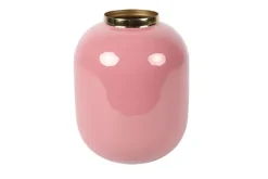 Countryfield Vaas Madras oud roze - Sfeervolle woondecoratie in maat S of L