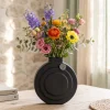 Countryfield Vaas no1 Paige zwart - Stijlvolle decoratieve vaas