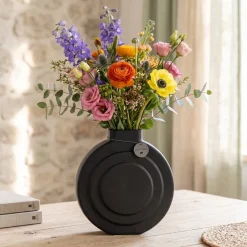 Countryfield Vaas no1 Paige zwart - Stijlvolle decoratieve vaas