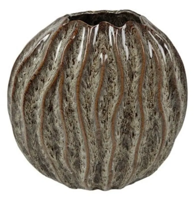 Countryfield Vaas ovaal Korali L bruin / crème - 41 x 20 x 42 cm