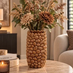 Countryfield Vaas Pine cone L bruin