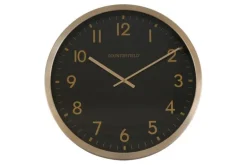 Countryfield Wandklok Copper M zwart goud Ø 40 cm