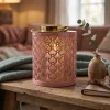 Countryfield Windlicht Amira oud roze S - Sfeervol Goud & Roze Design