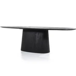 Eleonora Eettafel Aron ovaal 250x110 - zwart