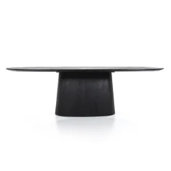 Eleonora Eettafel Aron ovaal 250x110 - zwart