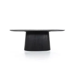 Eleonora Eettafel Aron ovaal 200x110 - zwart