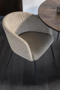 Eleonora Eettafel Aron rond 130 - bruin