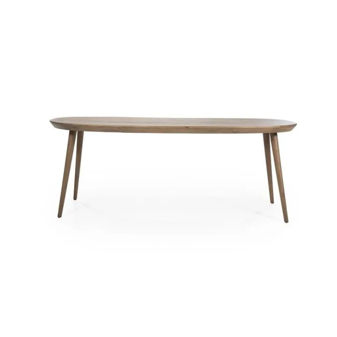 Eleonora Eettafel Elijah 220x100 cm - bruin