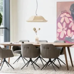 Eleonora Eettafel Elijah 260x100 cm - bruin