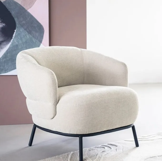 Eleonora Fauteuil David - beige Safari