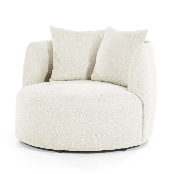 Eleonora Fauteuil Louis met kussen - beige Spark