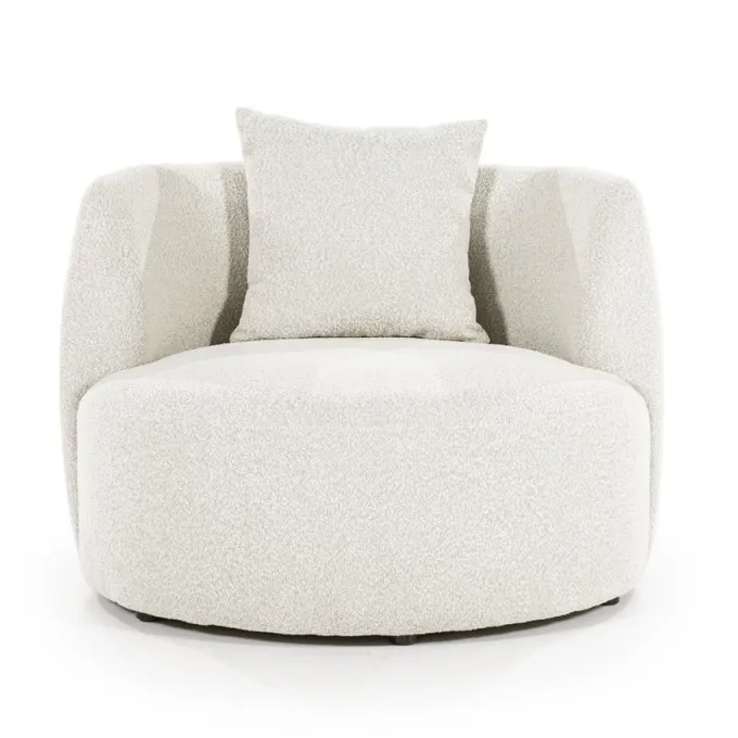 Eleonora Fauteuil Louis met kussen - beige Spark