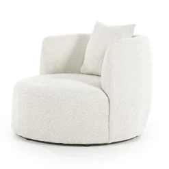 Eleonora Fauteuil Louis met kussen - beige Spark