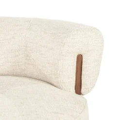 Eleonora Fauteuil Nila bruin - beige Vanu