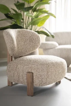 Eleonora Fauteuil Reza bruin - beige Bay