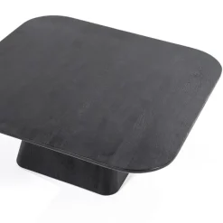 Eleonora Salontafel Aron vierkant 80x80 - zwart