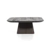 Eleonora Salontafel Aron vierkant 80x80 - bruin