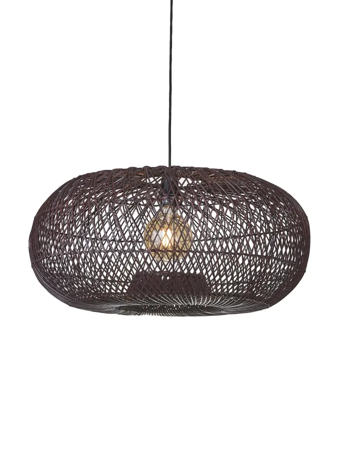 Good&Mojo Hanglamp Arizona bamboe ø70 burgundy L