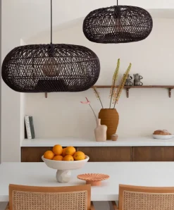 Good&Mojo Hanglamp Arizona bamboe ø70 burgundy L