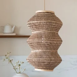 Good&Mojo Hanglamp Barbados bamboe ø40xh.67cm naturel /bruin XL