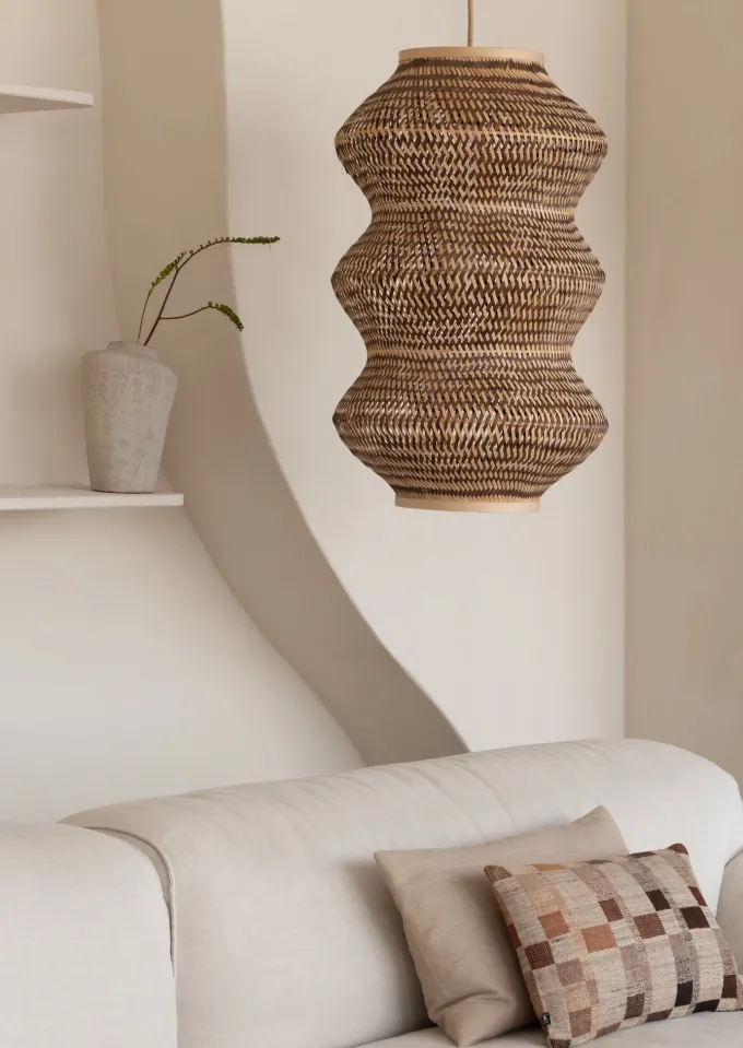 Good&Mojo Hanglamp Barbados bamboe ø40xh.67cm naturel /bruin XL