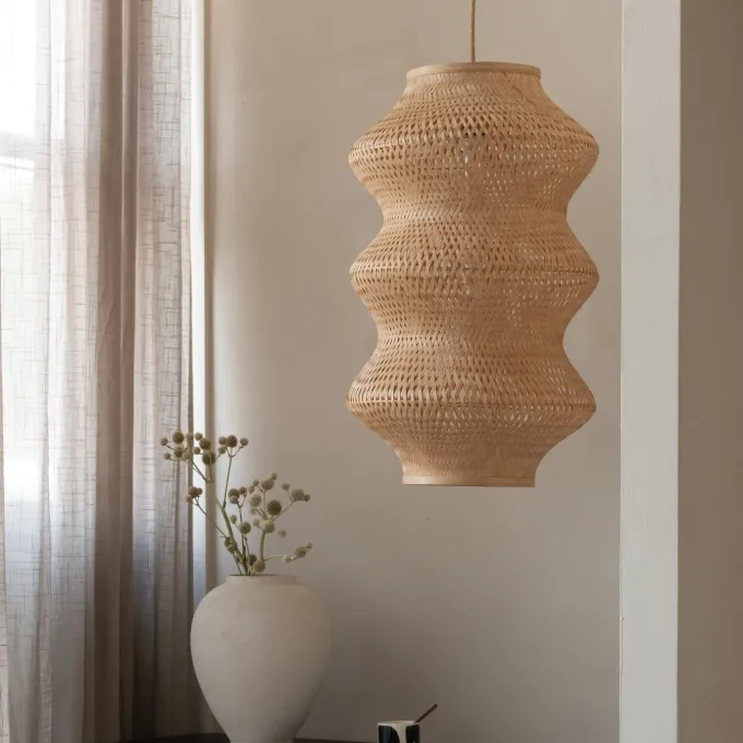 Good&Mojo Hanglamp Barbados bamboe ø40xh.67cm naturel XL