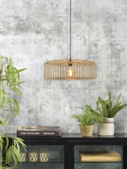 Good&Mojo Hanglamp Bromo bamboe Ø 60 naturel L