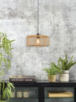 Good&Mojo Hanglamp Bromo bamboe Ø 40 naturel S