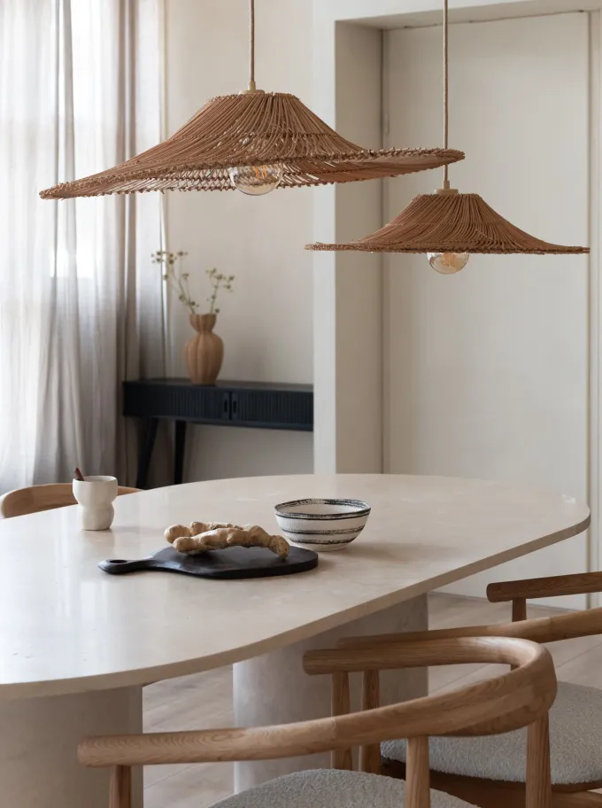 Good&Mojo Hanglamp Cancun rotan ø70 naturel L