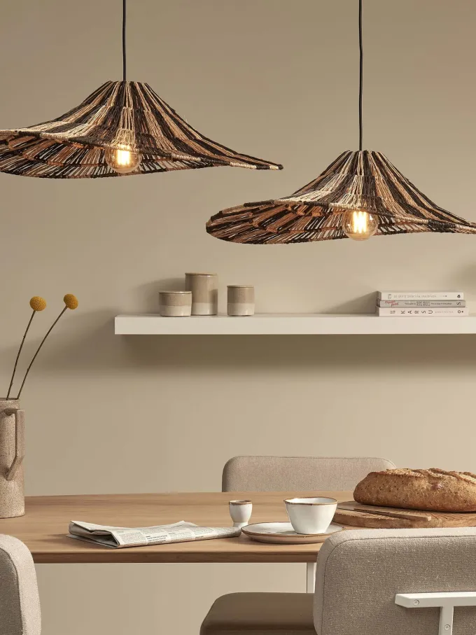Good&Mojo Hanglamp Cuzco dia.65cm zwart/naturel