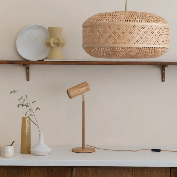 Good&Mojo Hanglamp Langkawi bamboe ø50xh.25cm naturel