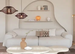 Good&Mojo Hanglamp Maui bamboe burgundy S