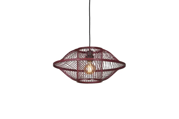 Good&Mojo Hanglamp Maui bamboe burgundy S